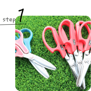 イチゴの摘み取りのハサミ